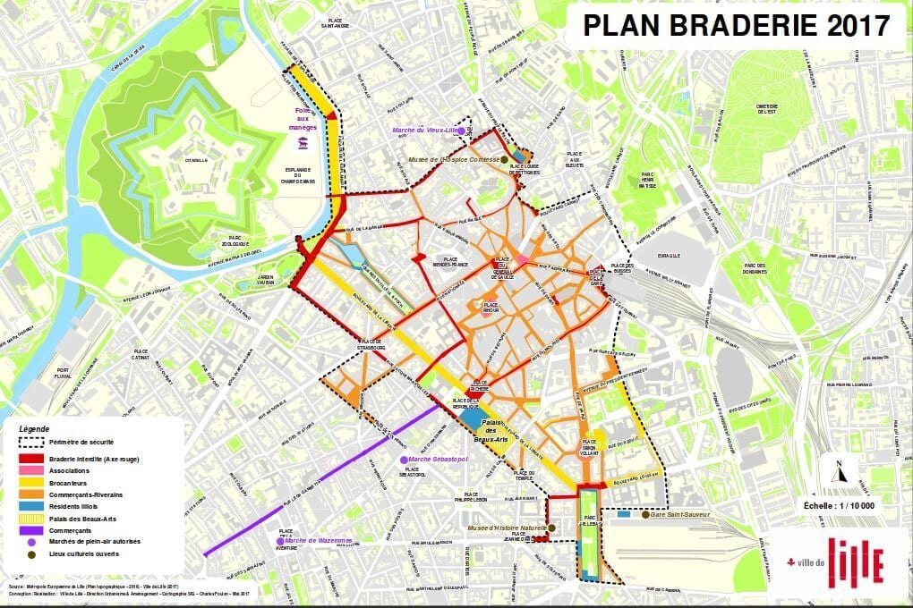 வரைபடம் லில் braderie